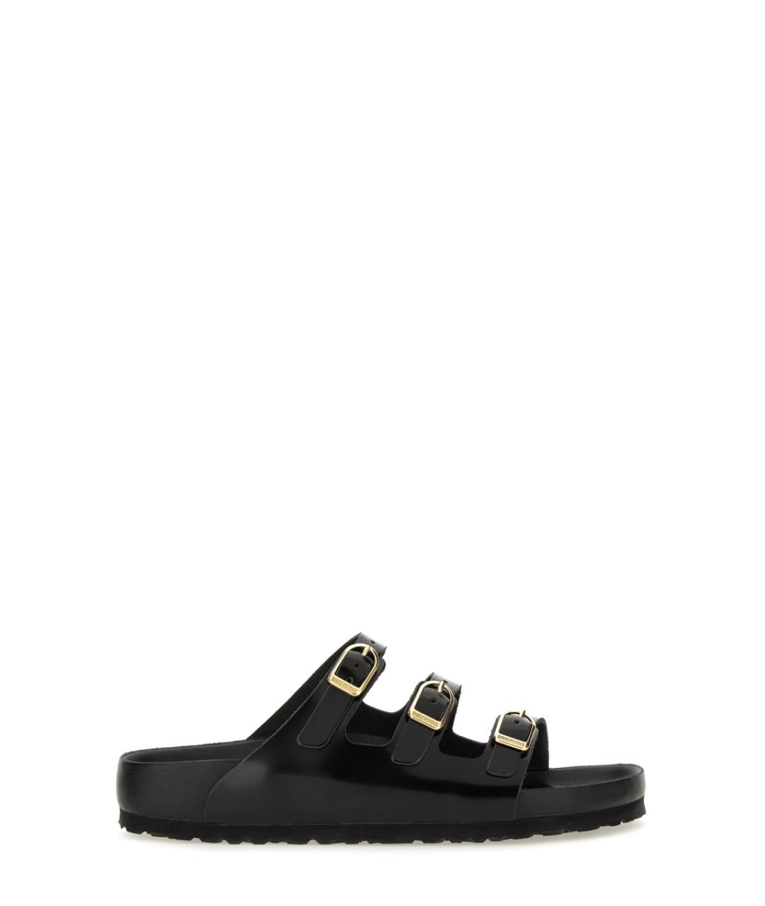 BIRKENSTOCK Черные кожаные сандалии, фото 1