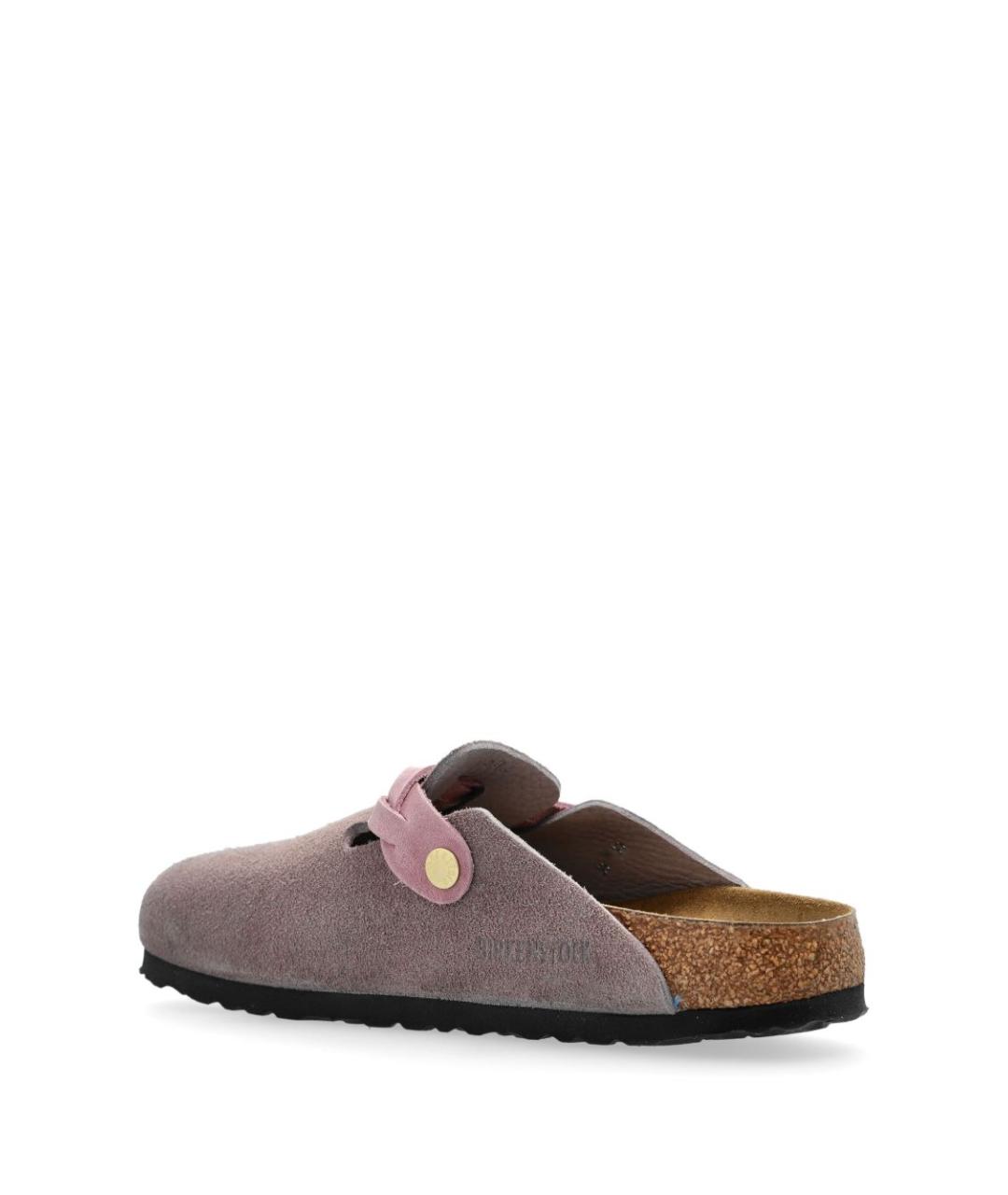 BIRKENSTOCK Фиолетовые замшевые сандалии, фото 5