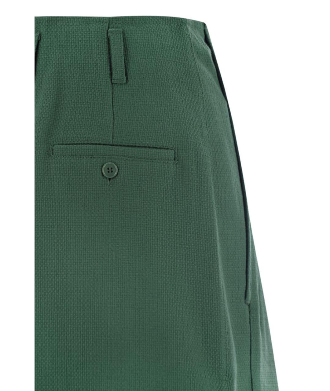 WEEKEND MAX MARA Зеленые хлопковые шорты, фото 4