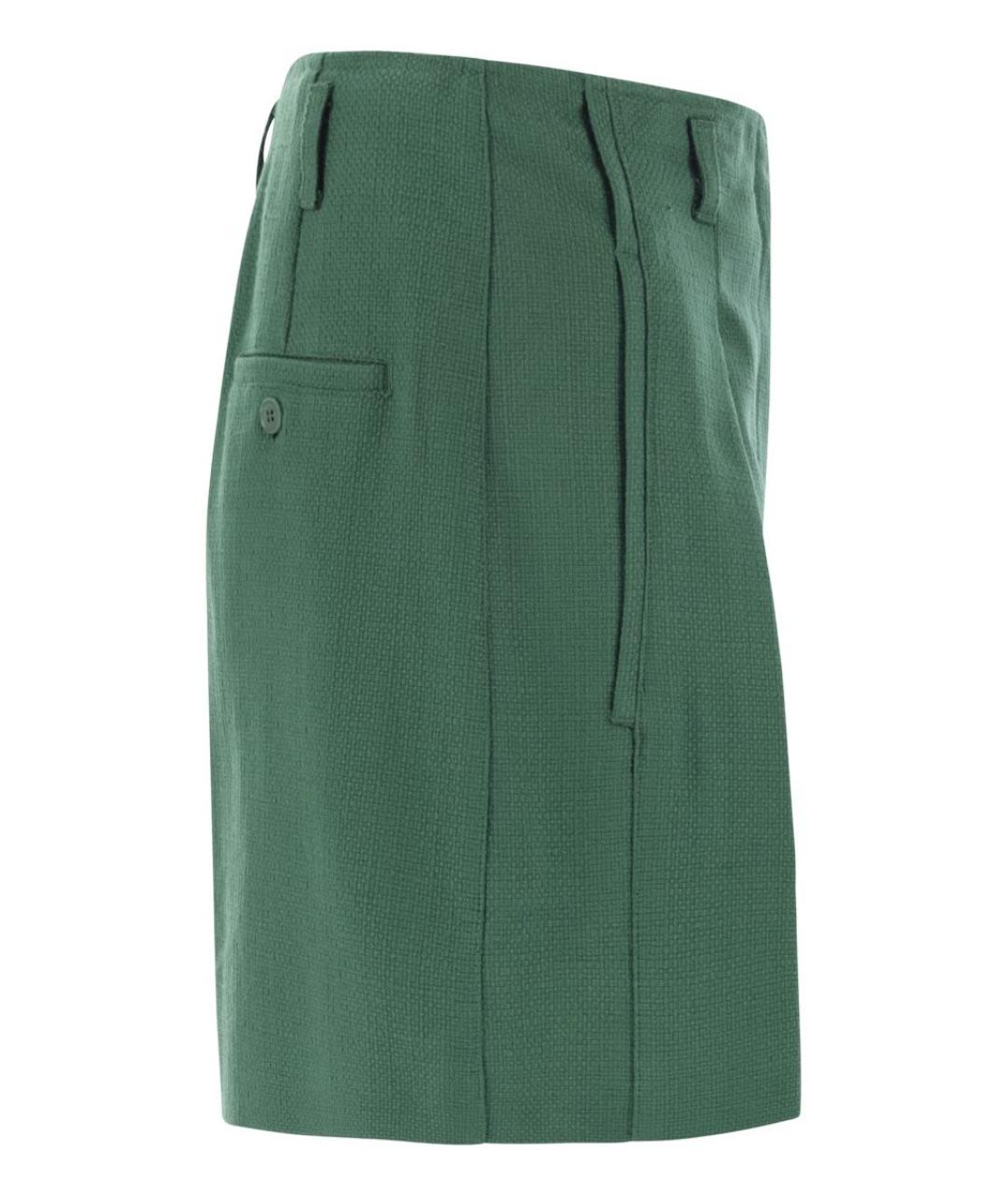 WEEKEND MAX MARA Зеленые хлопковые шорты, фото 3