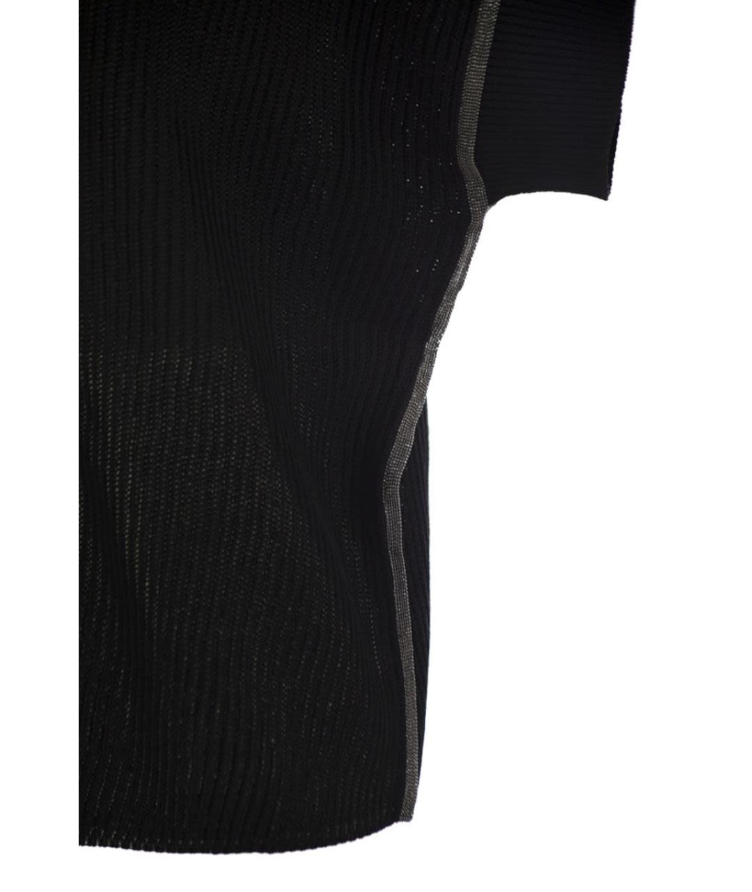 BRUNELLO CUCINELLI Черная футболка, фото 4