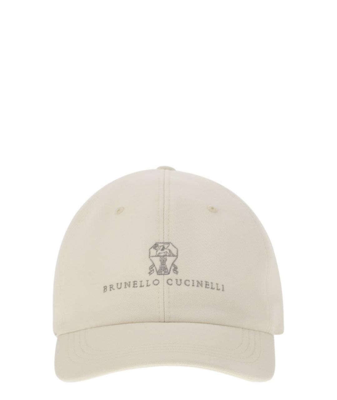 BRUNELLO CUCINELLI Бежевая хлопковая кепка/бейсболка, фото 1