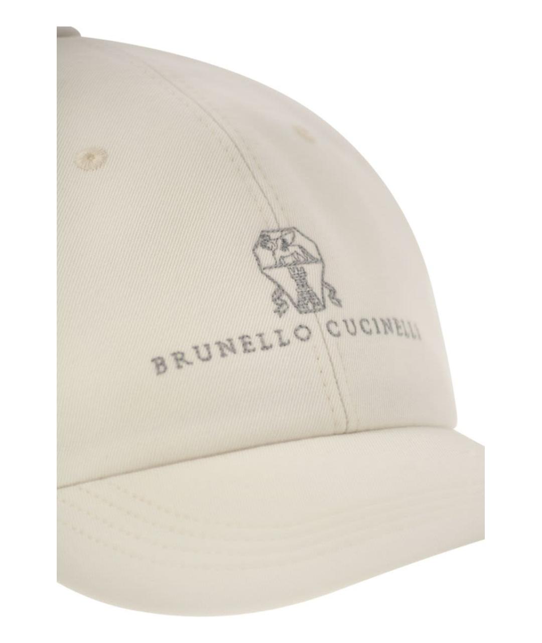 BRUNELLO CUCINELLI Бежевая хлопковая кепка/бейсболка, фото 4