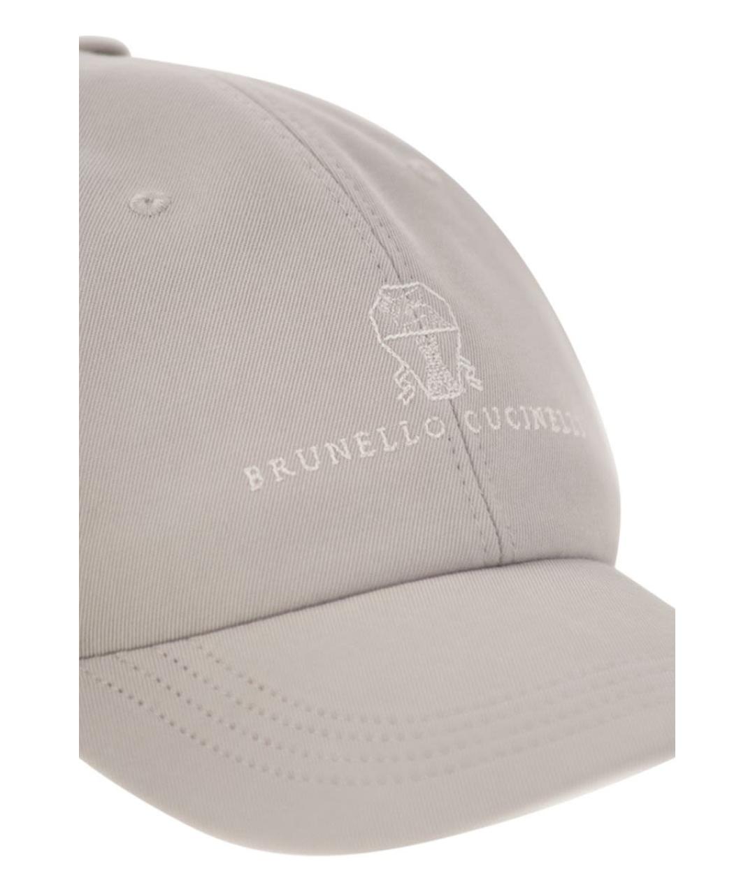 BRUNELLO CUCINELLI Бежевая хлопковая кепка/бейсболка, фото 4