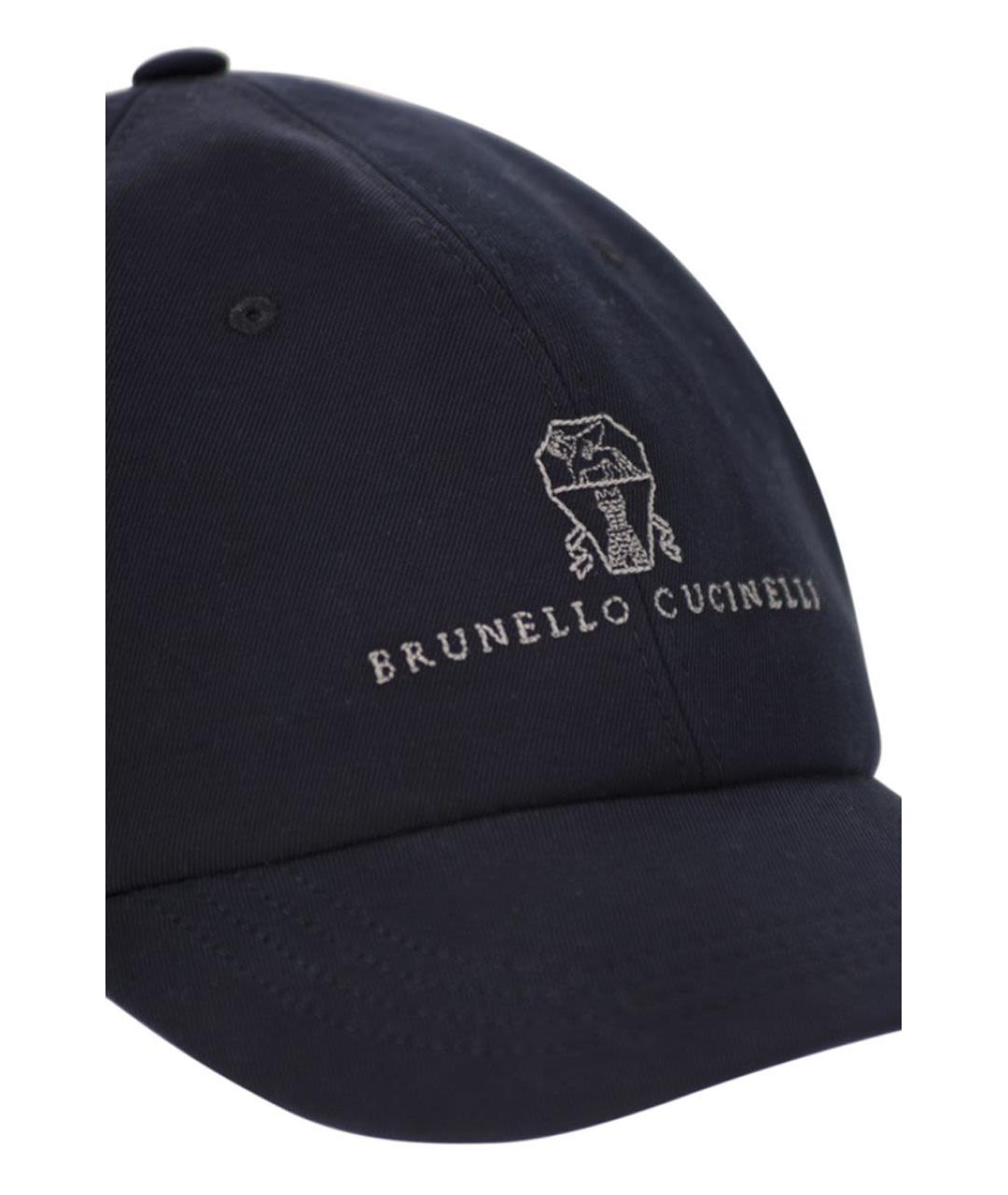 BRUNELLO CUCINELLI Синяя хлопковая кепка/бейсболка, фото 4
