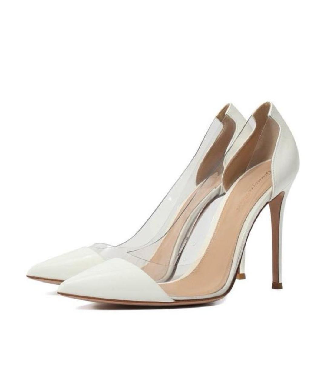 GIANVITO ROSSI Белые туфли из лакированной кожи, фото 3