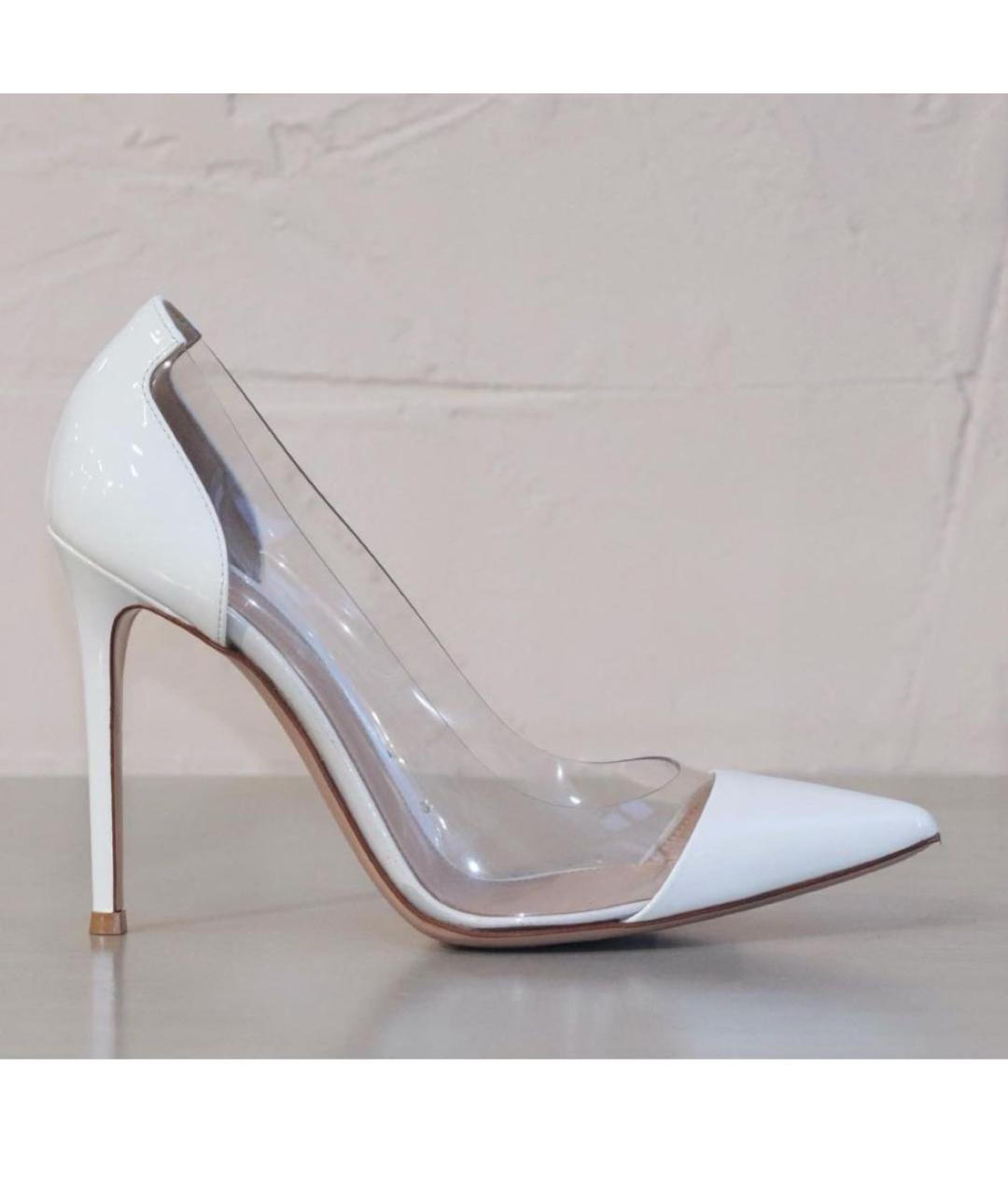 GIANVITO ROSSI Белые туфли из лакированной кожи, фото 6