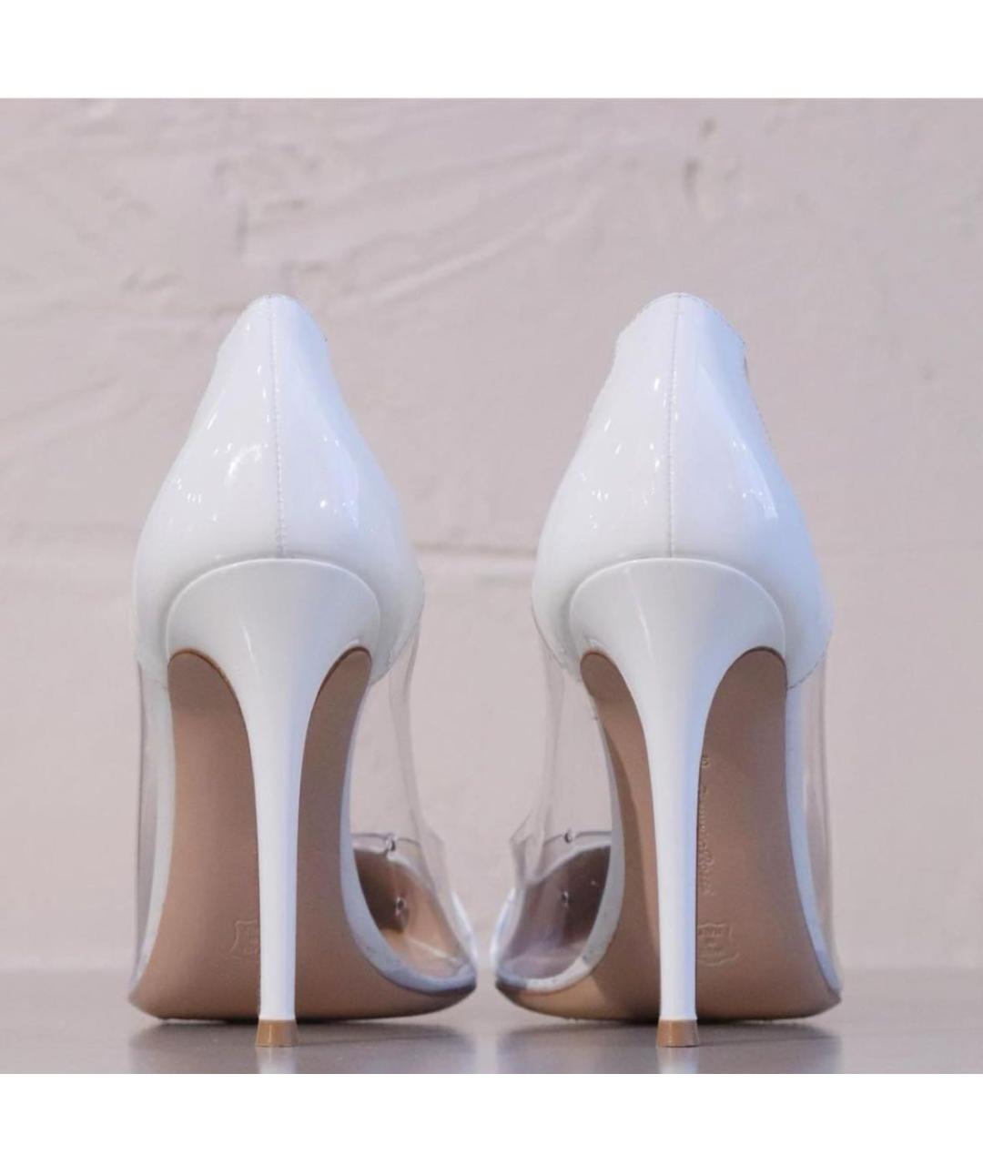 GIANVITO ROSSI Белые туфли из лакированной кожи, фото 4