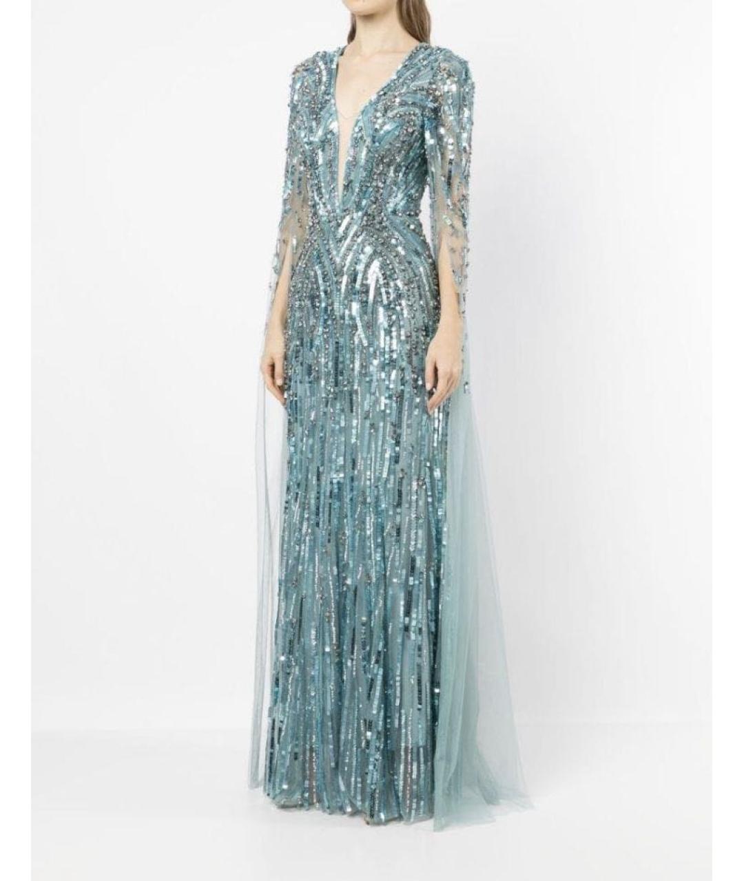JENNY PACKHAM Бирюзовое вечернее платье, фото 2