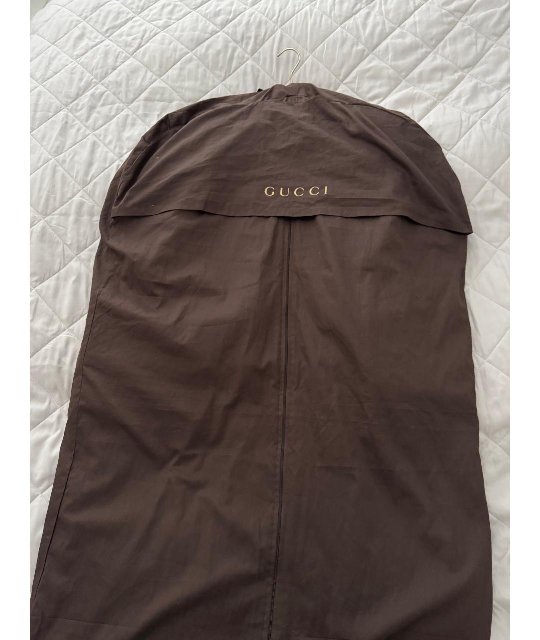 GUCCI Коричневая кожаная куртка, фото 9