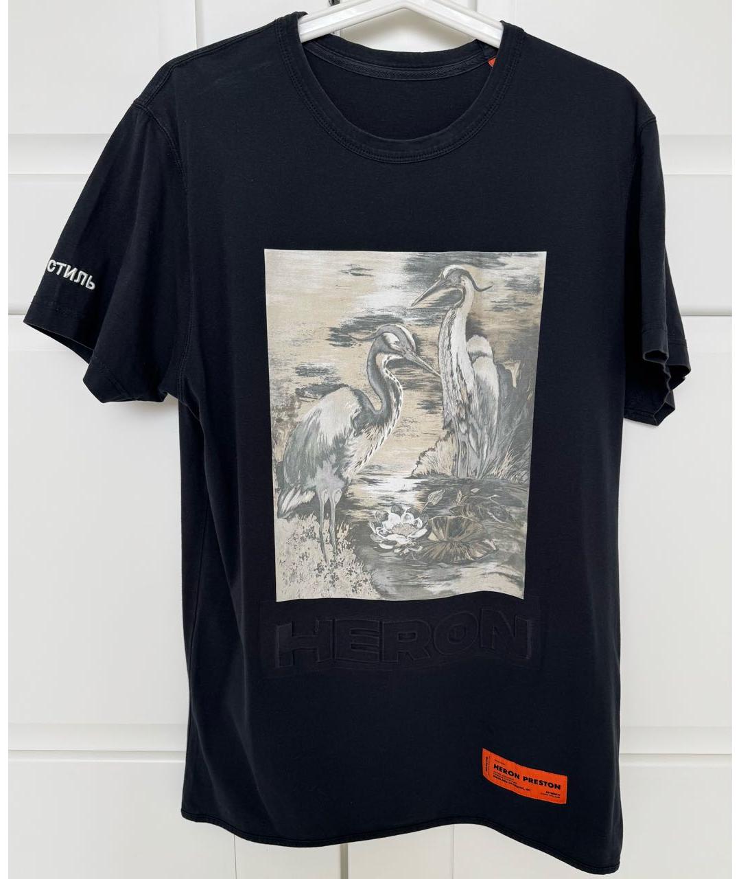 HERON PRESTON Черная футболка, фото 4