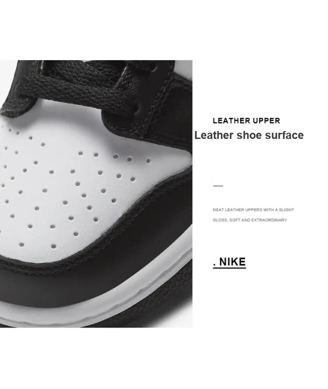 NIKE Черные кожаные кеды, фото 6