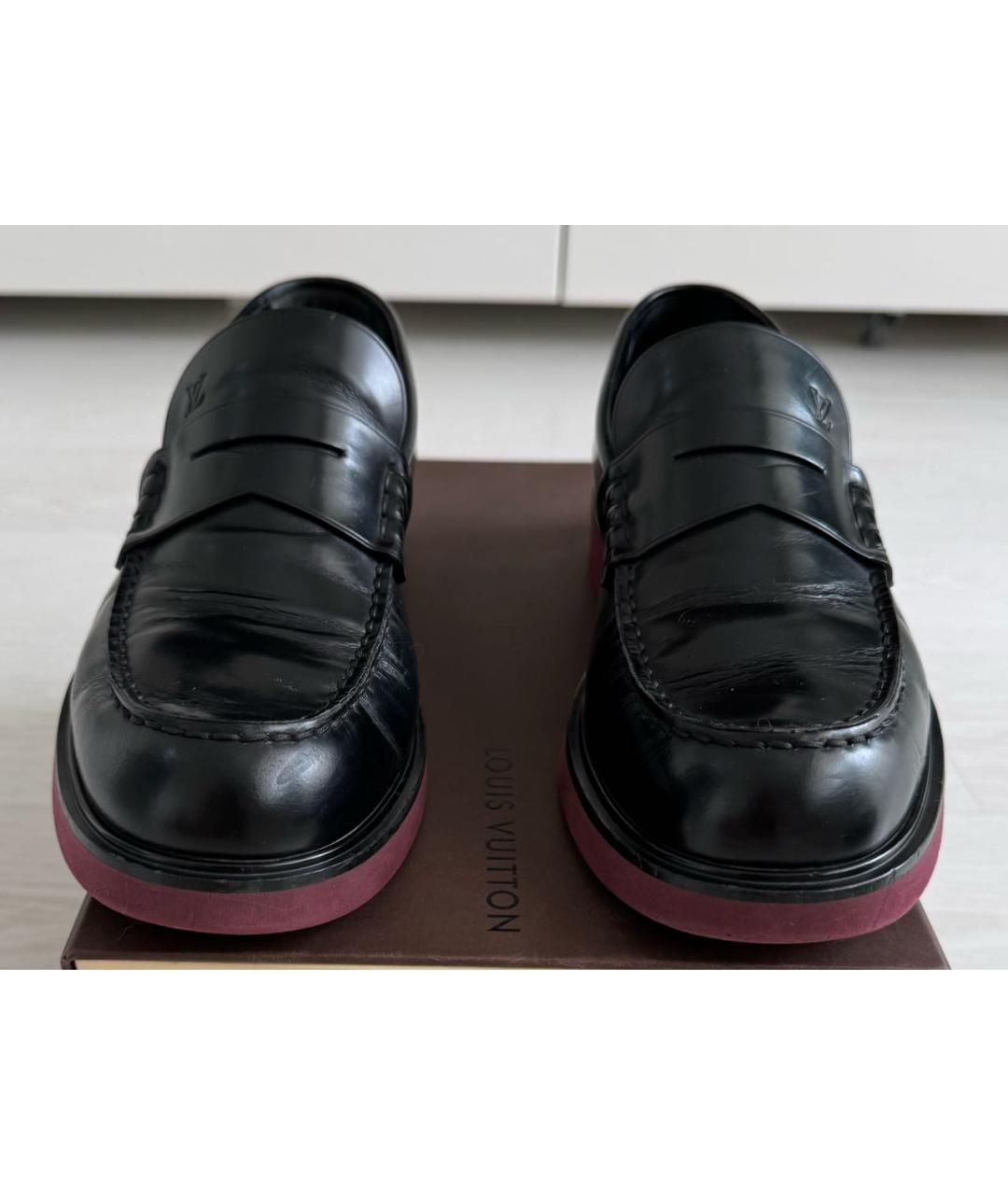 LOUIS VUITTON Черные лоферы, фото 4