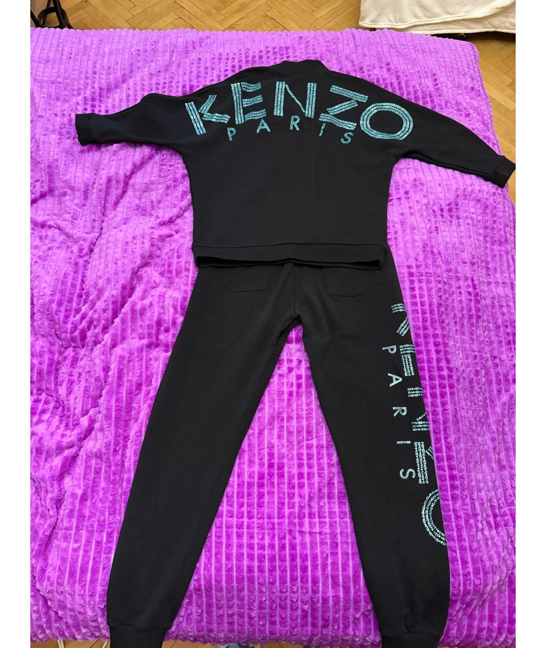 KENZO Черный хлопковый спортивные костюмы, фото 4