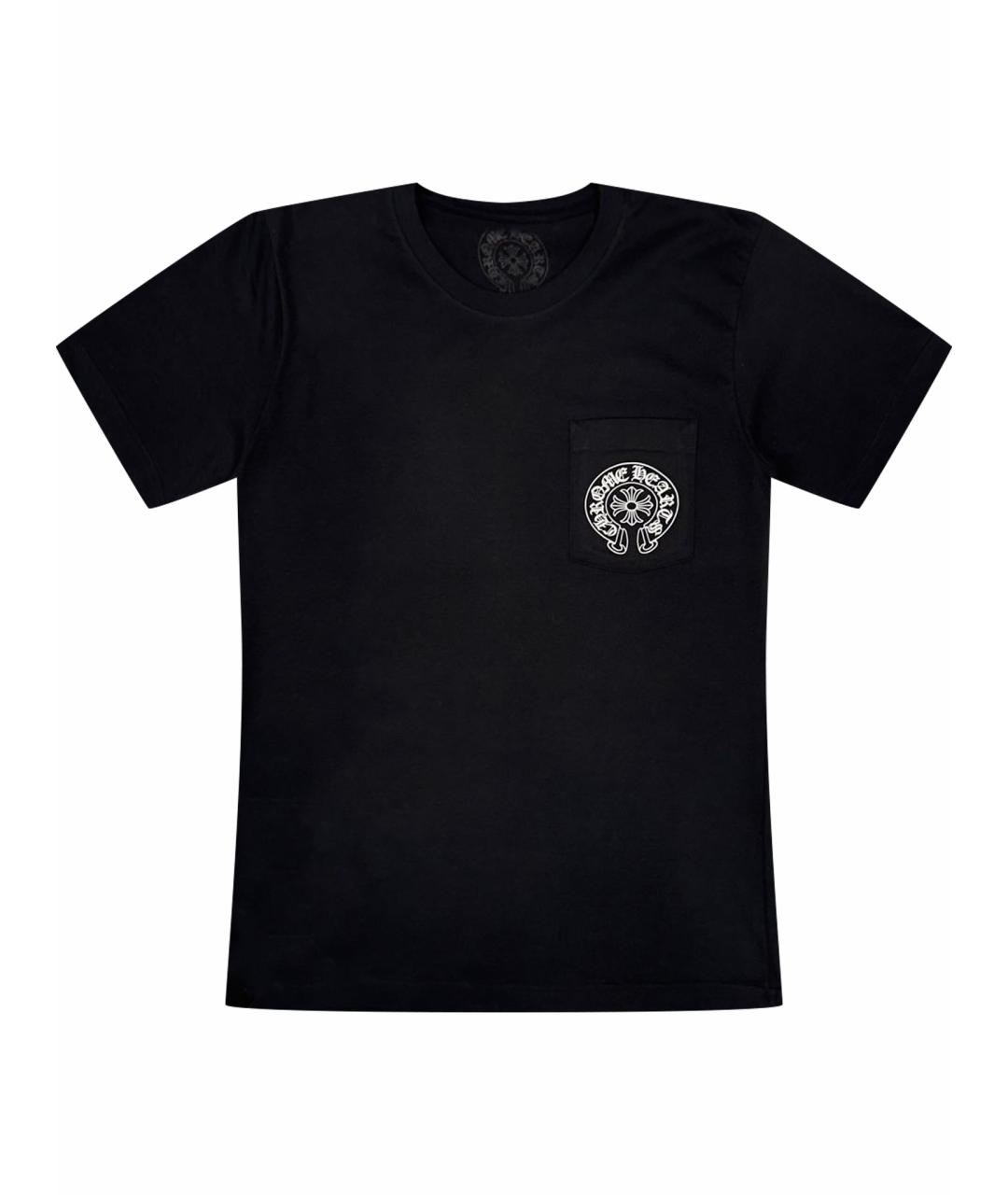 CHROME HEARTS Черная хлопковая футболка, фото 1