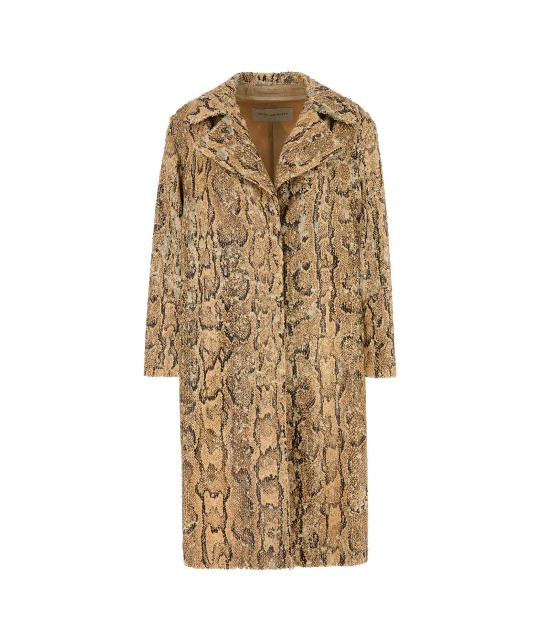 DRIES VAN NOTEN Бежевое хлопковое пальто, фото 1