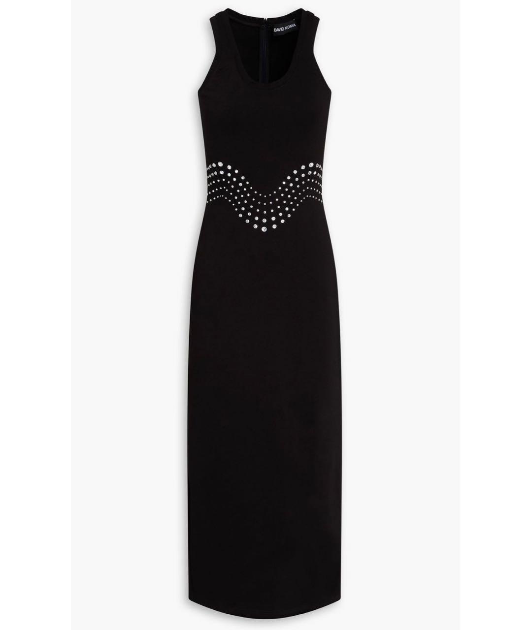 DAVID KOMA Черное коктейльное платье, фото 5