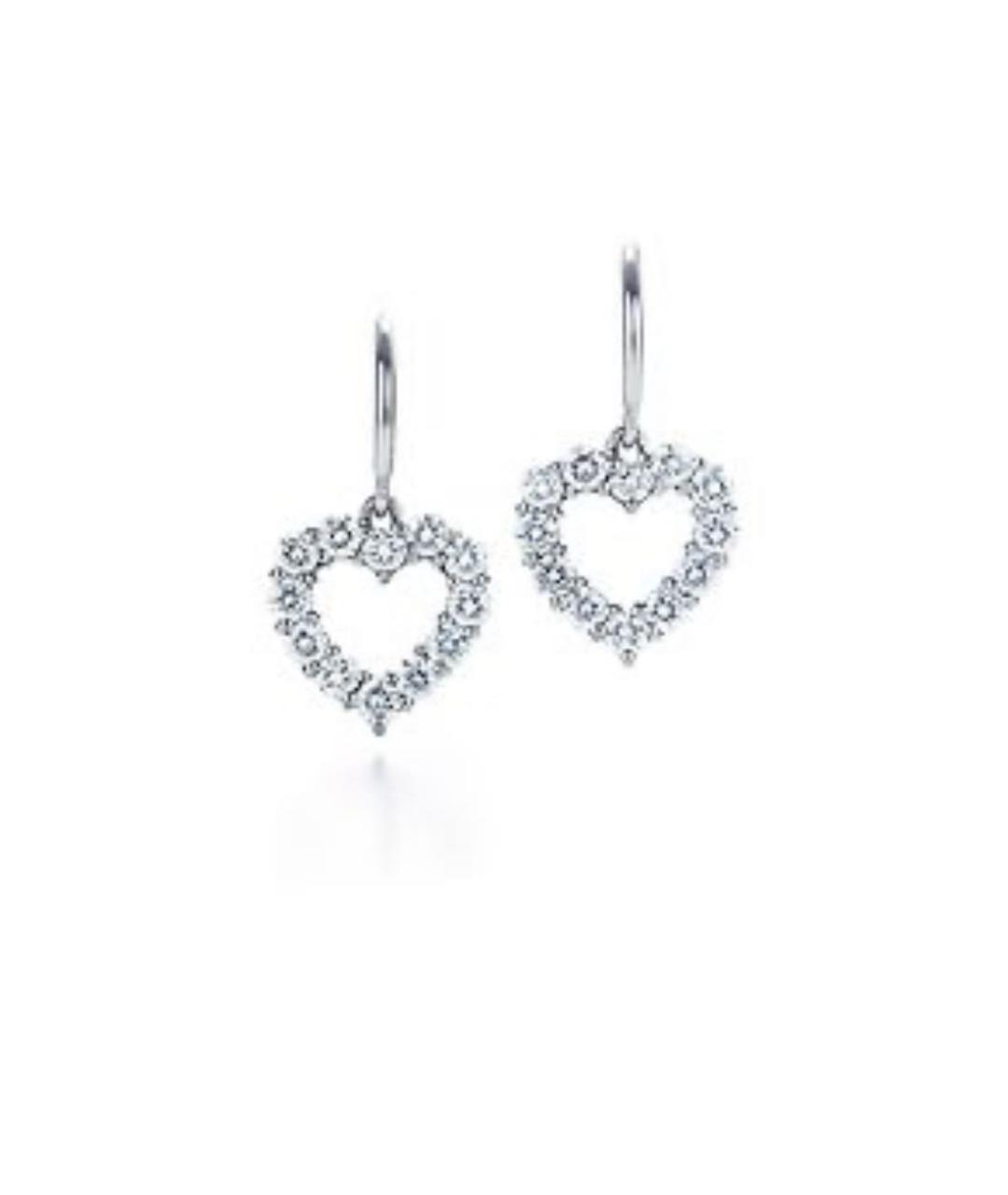 TIFFANY&CO Платиновые серьги, фото 2