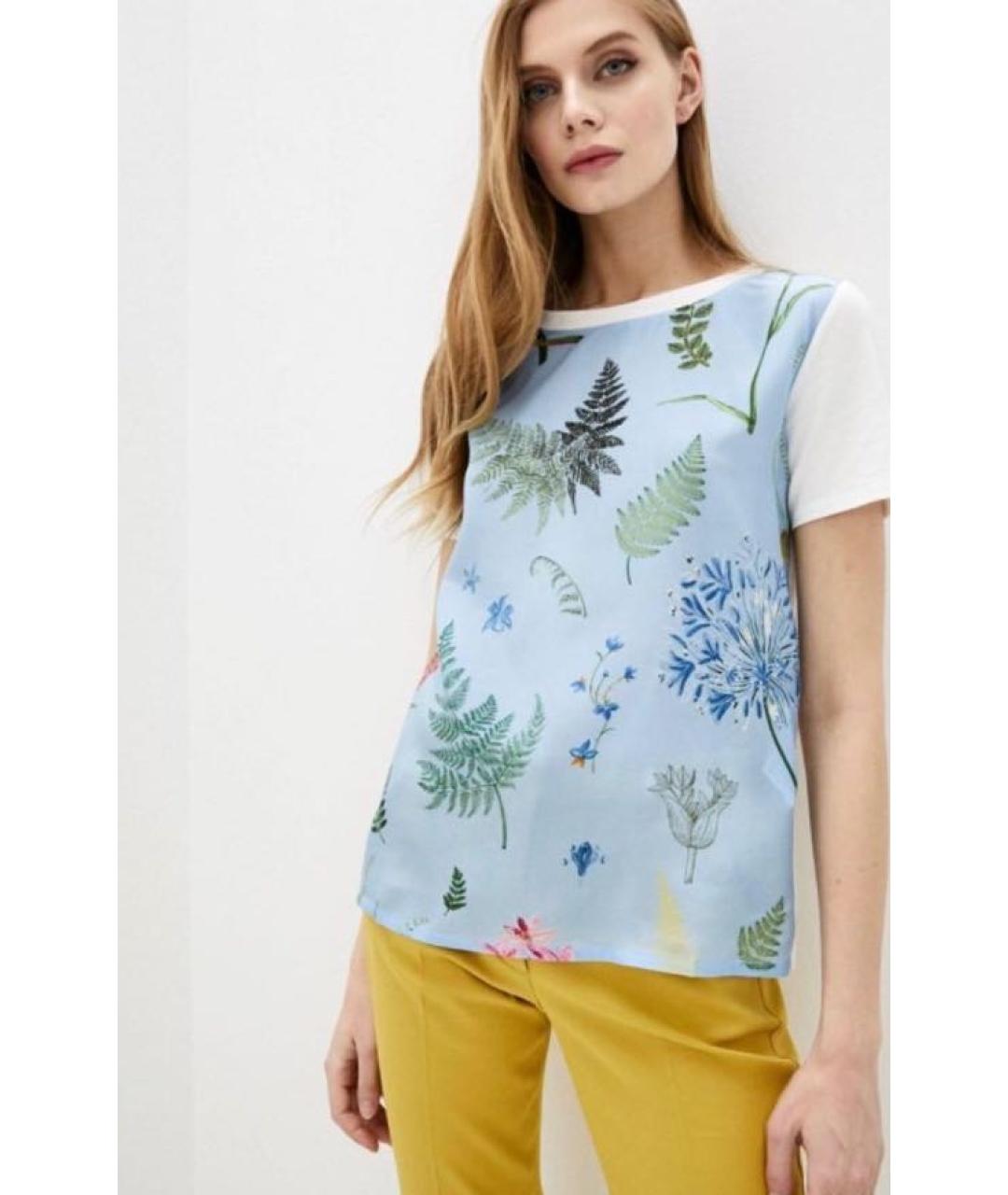 WEEKEND MAX MARA Голубая футболка, фото 2