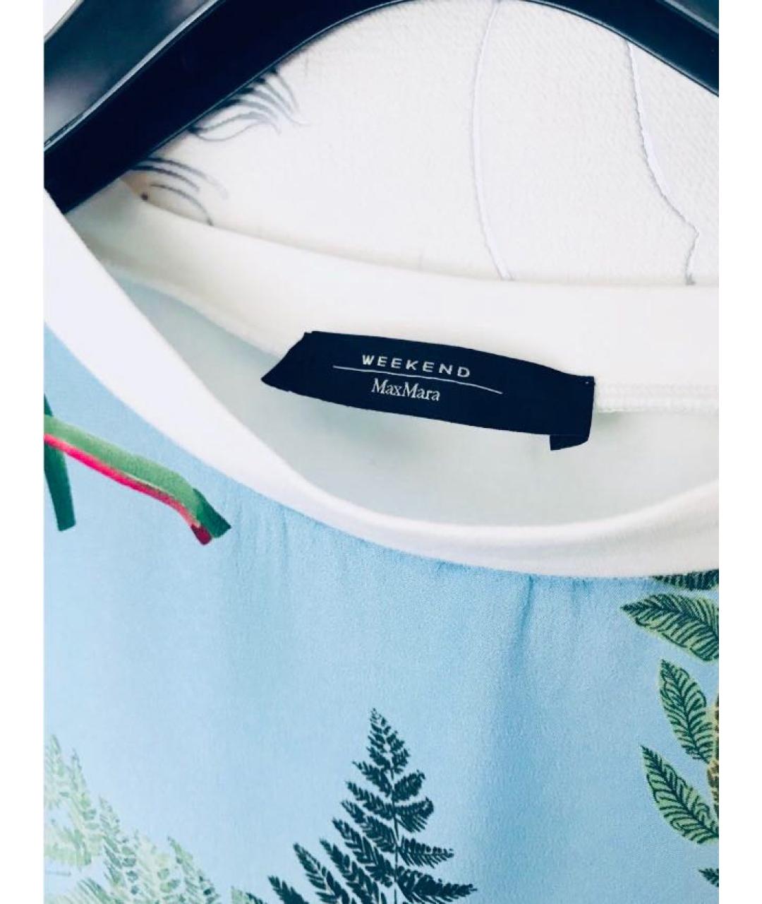 WEEKEND MAX MARA Голубая футболка, фото 5