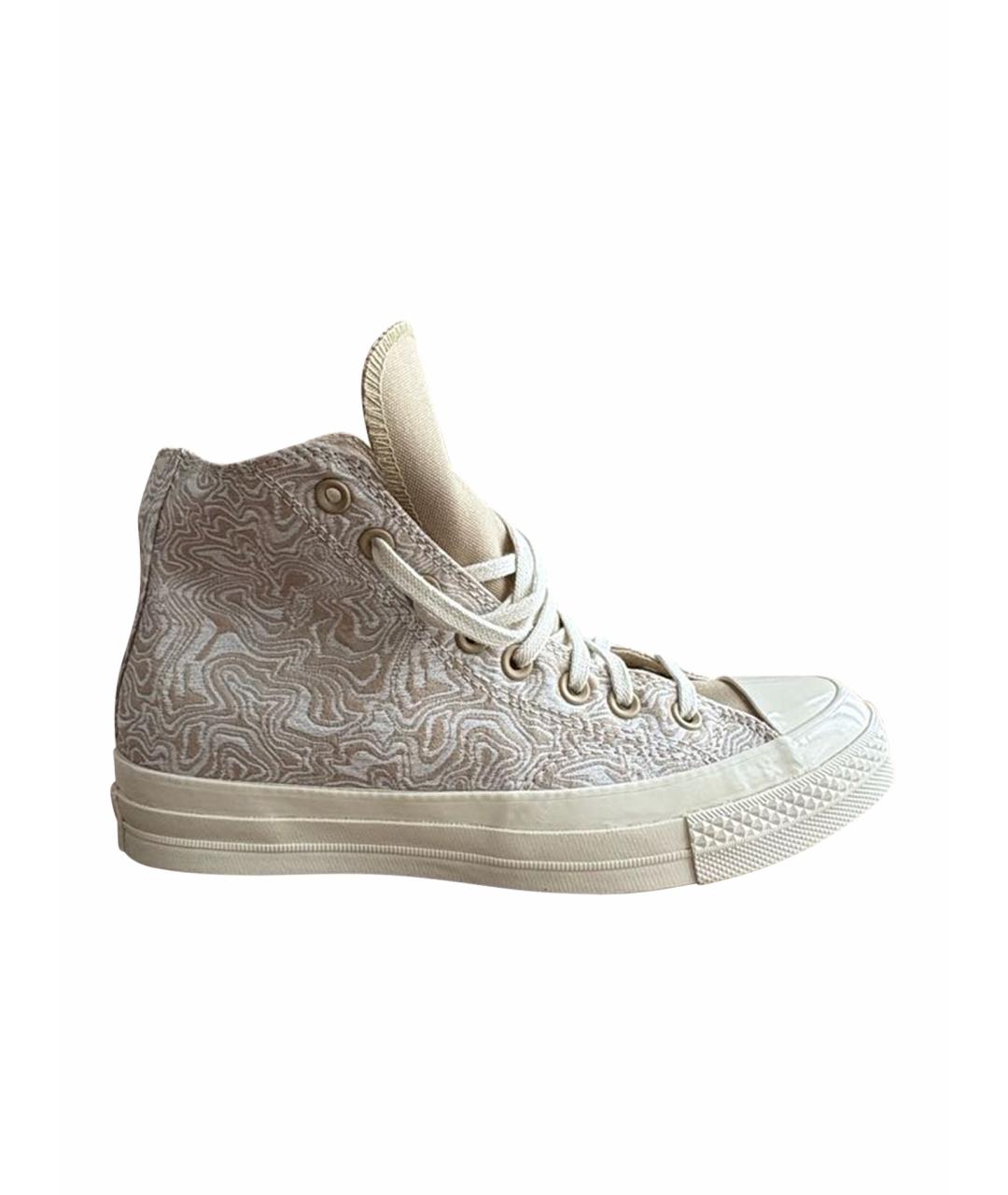 CONVERSE Бежевые текстильные кеды, фото 5