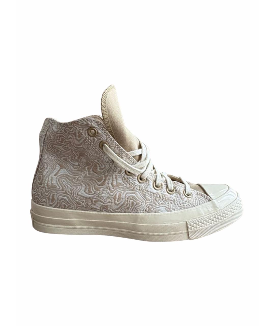 CONVERSE Бежевые текстильные кеды, фото 1