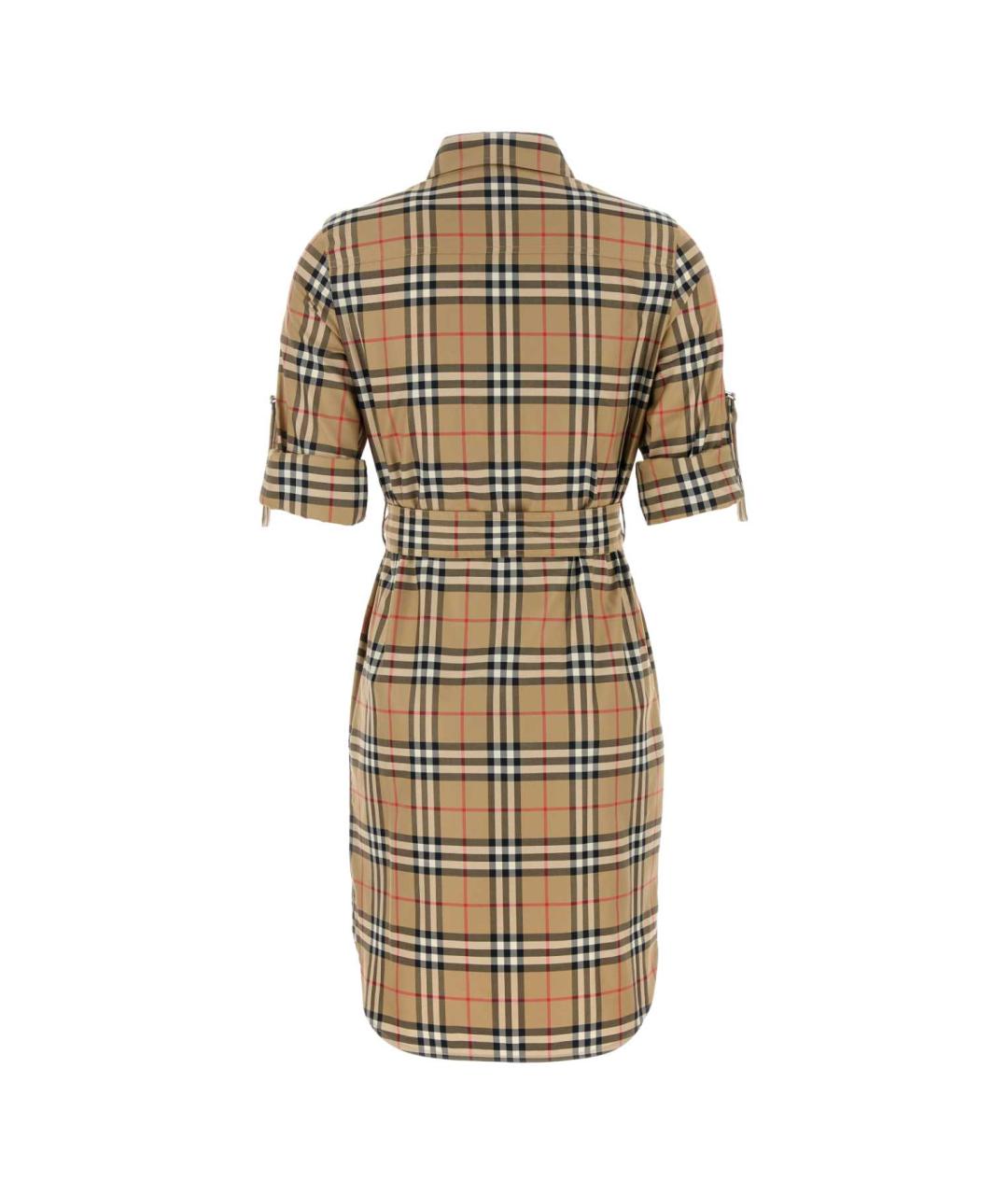 BURBERRY Бежевое хлопковое платье, фото 2