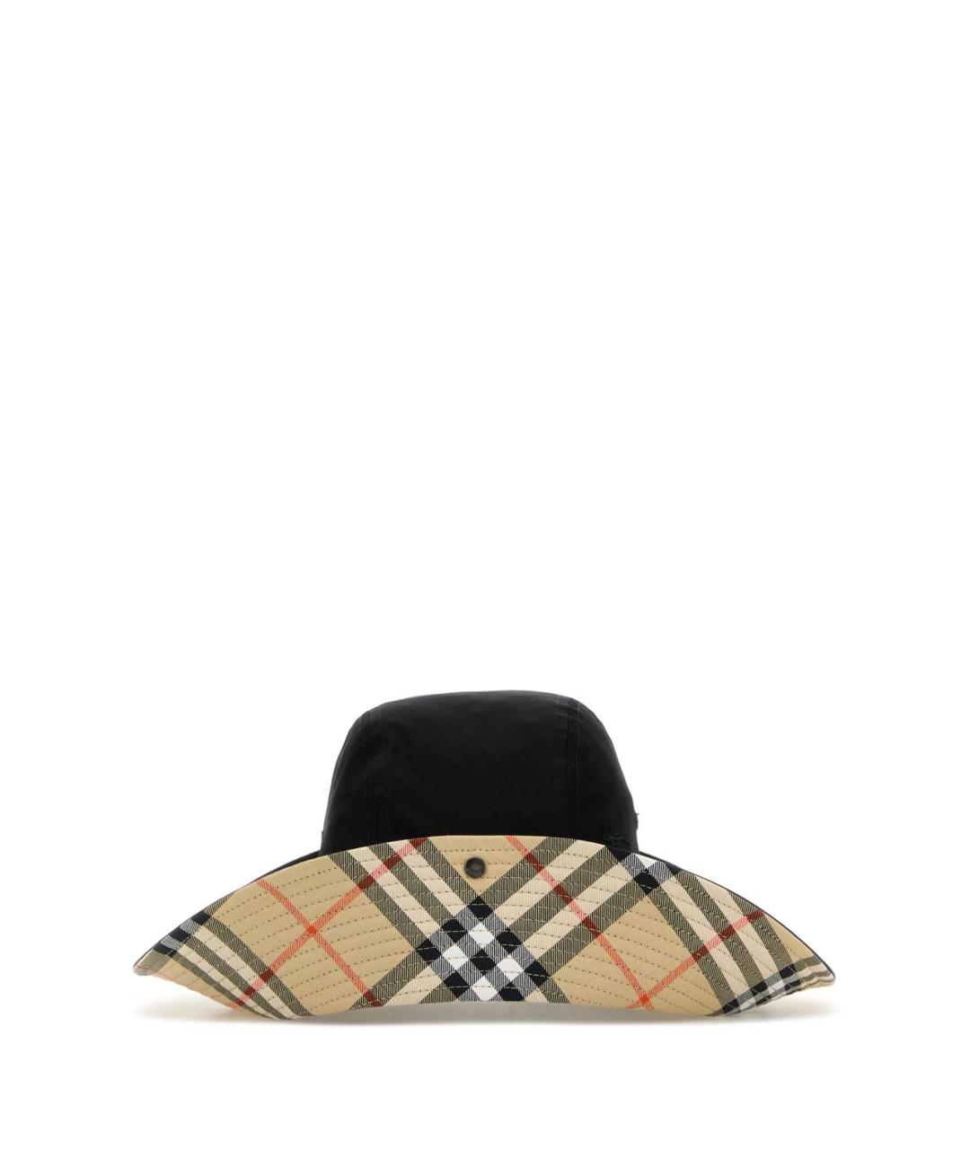 BURBERRY Черная хлопковая шляпа, фото 1