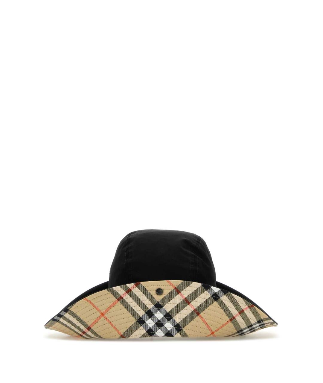 BURBERRY Черная хлопковая шляпа, фото 3