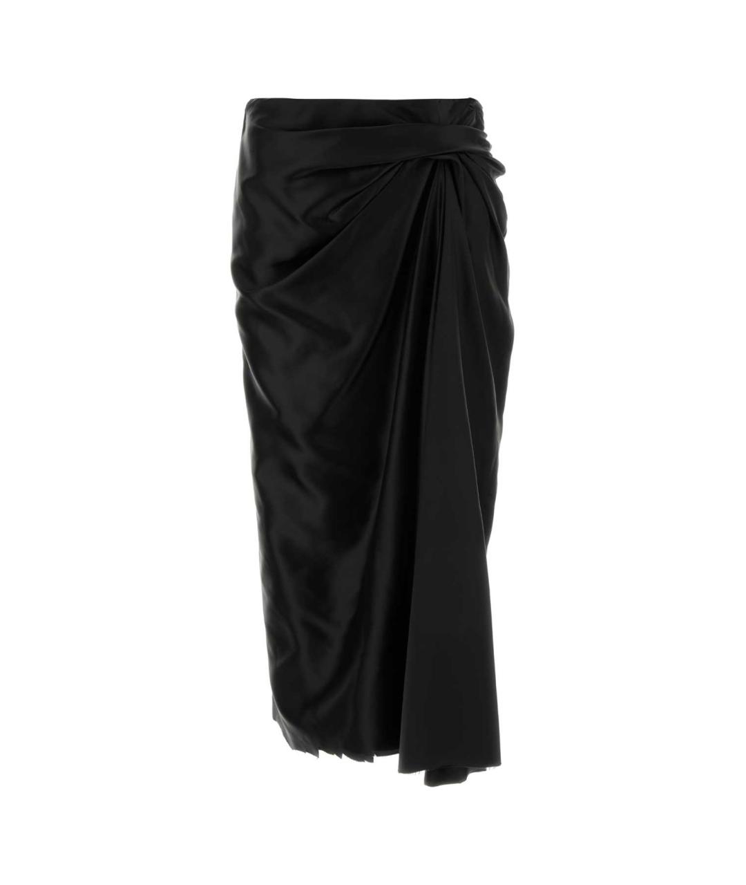 BALENCIAGA Черная юбка миди, фото 1