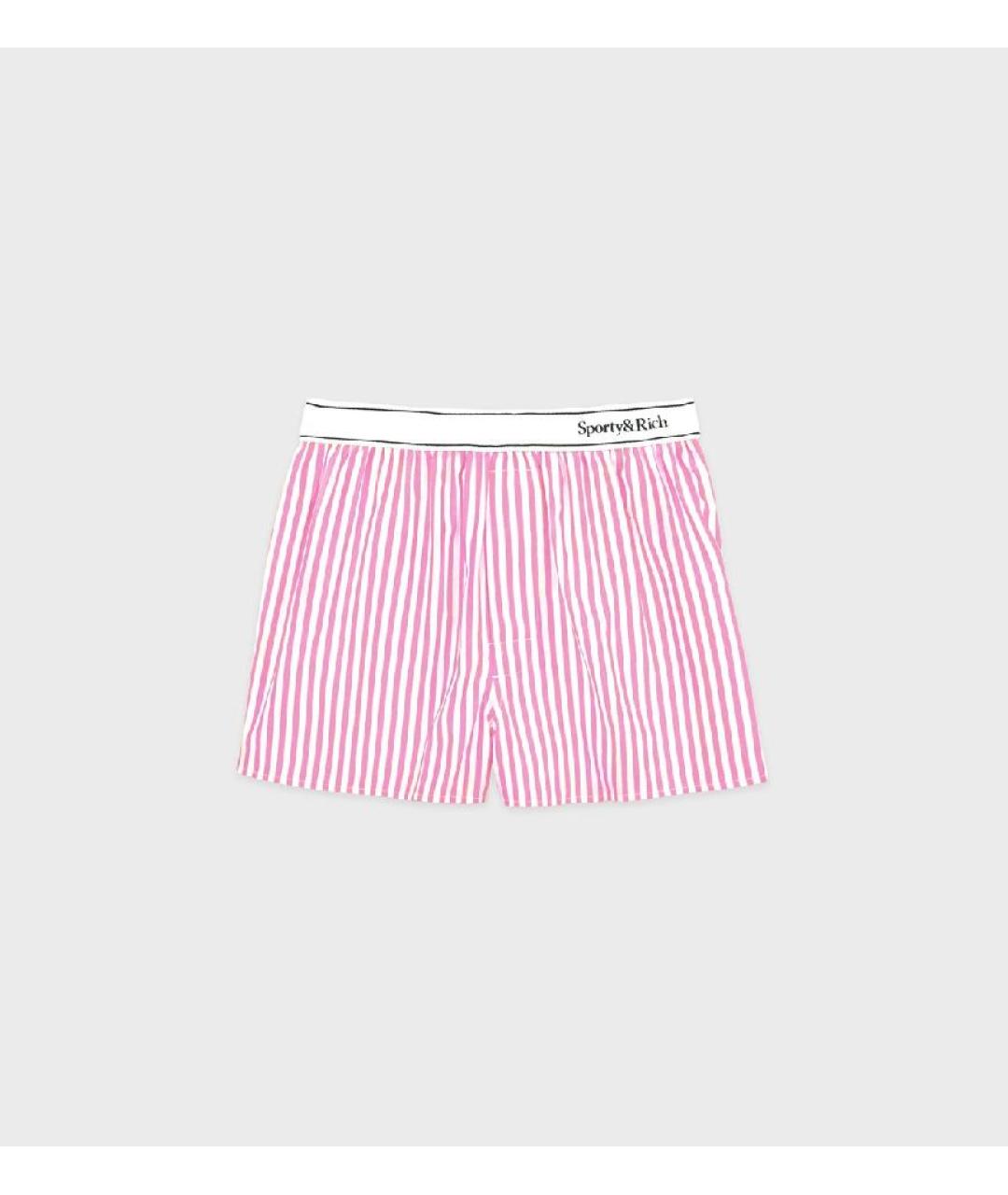 SPORTY AND RICH Розовый хлопковый костюм с брюками, фото 2