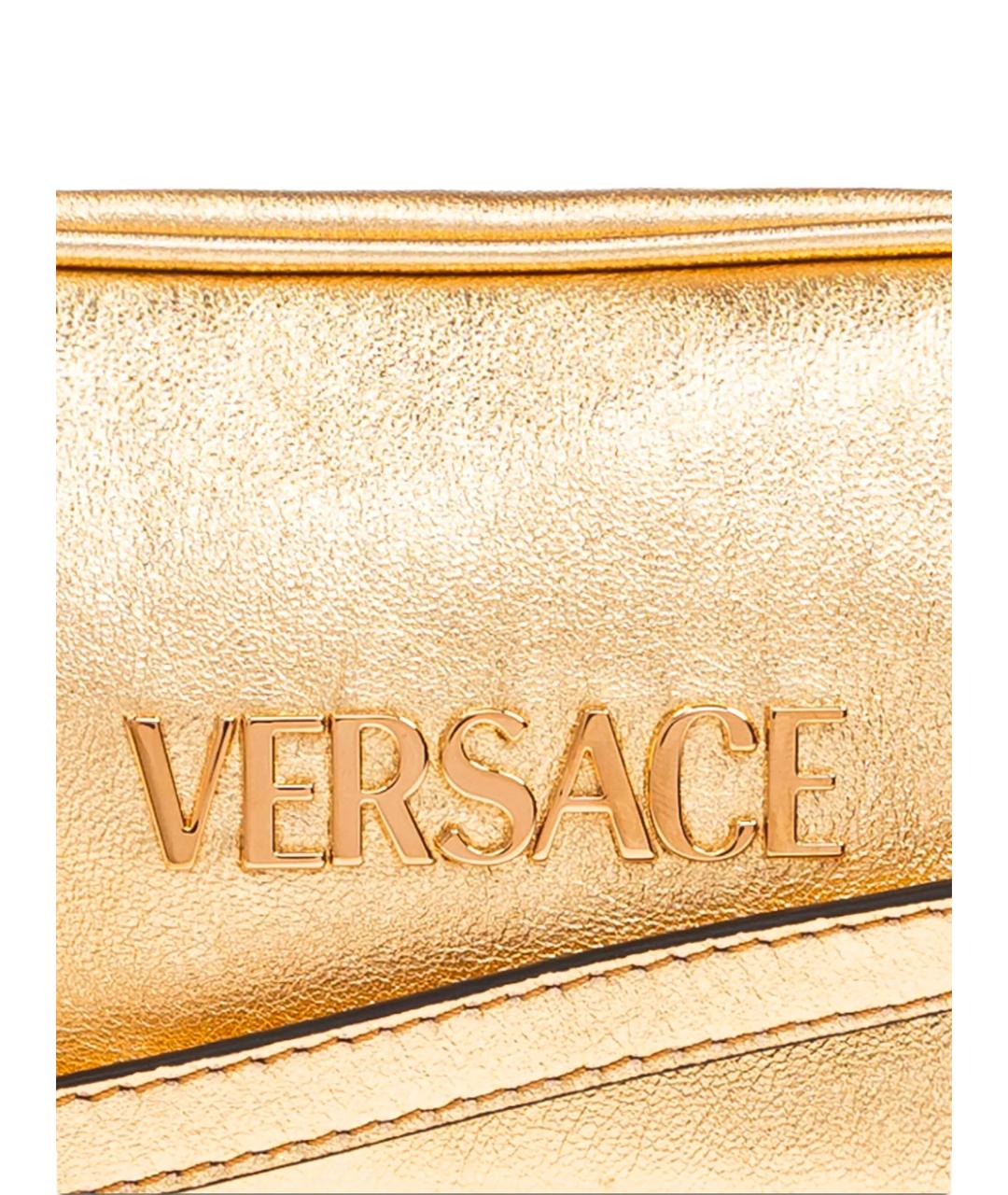 VERSACE Золотая сумка через плечо, фото 5