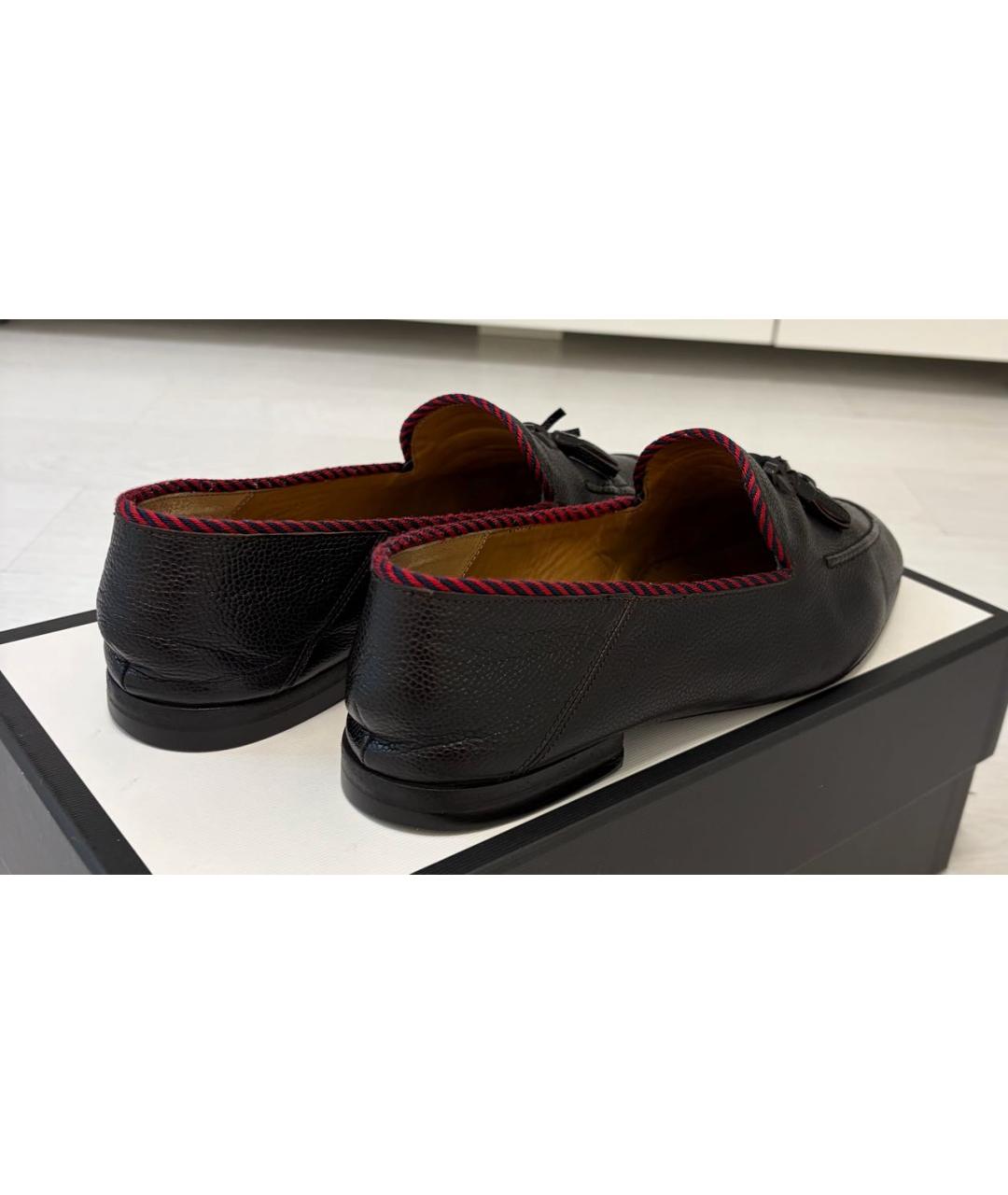 GUCCI Черные лоферы, фото 5