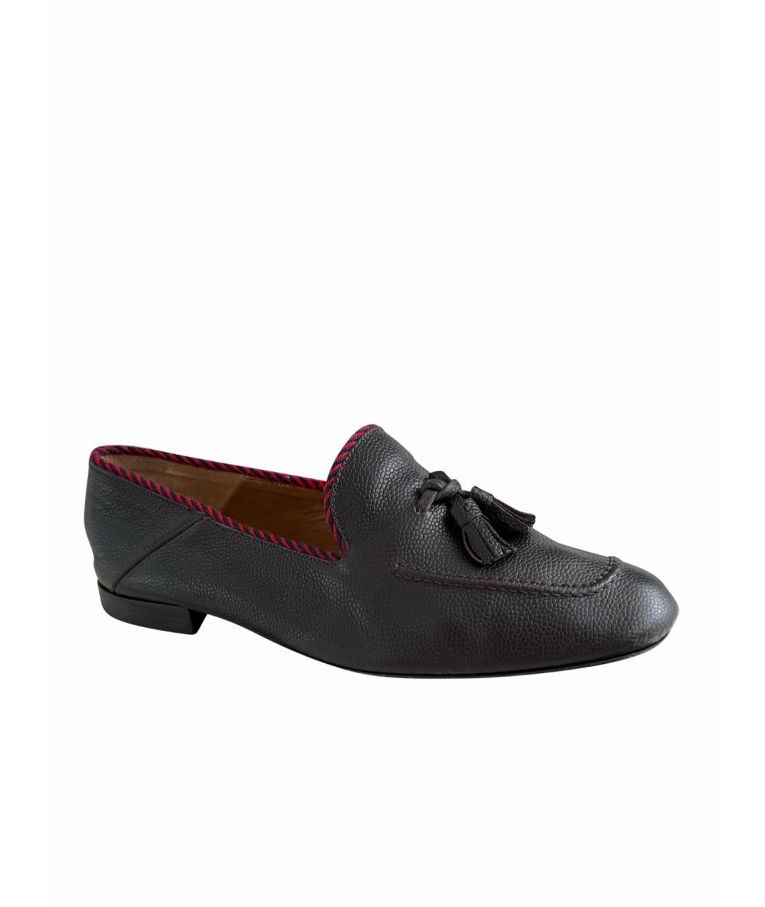 GUCCI Черные лоферы, фото 1