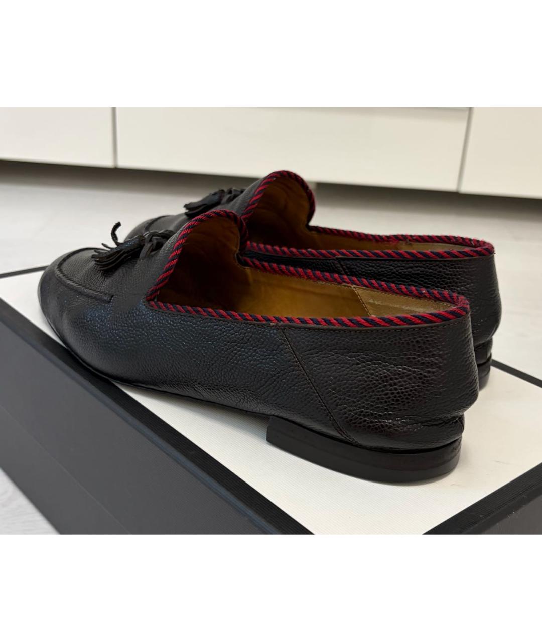 GUCCI Черные лоферы, фото 3