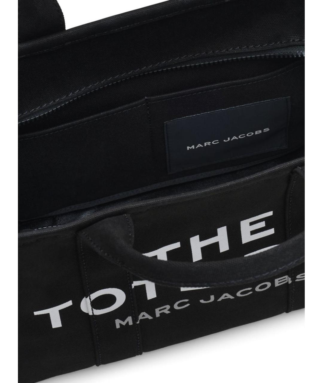 MARC JACOBS Черная хлопковая сумка тоут, фото 4