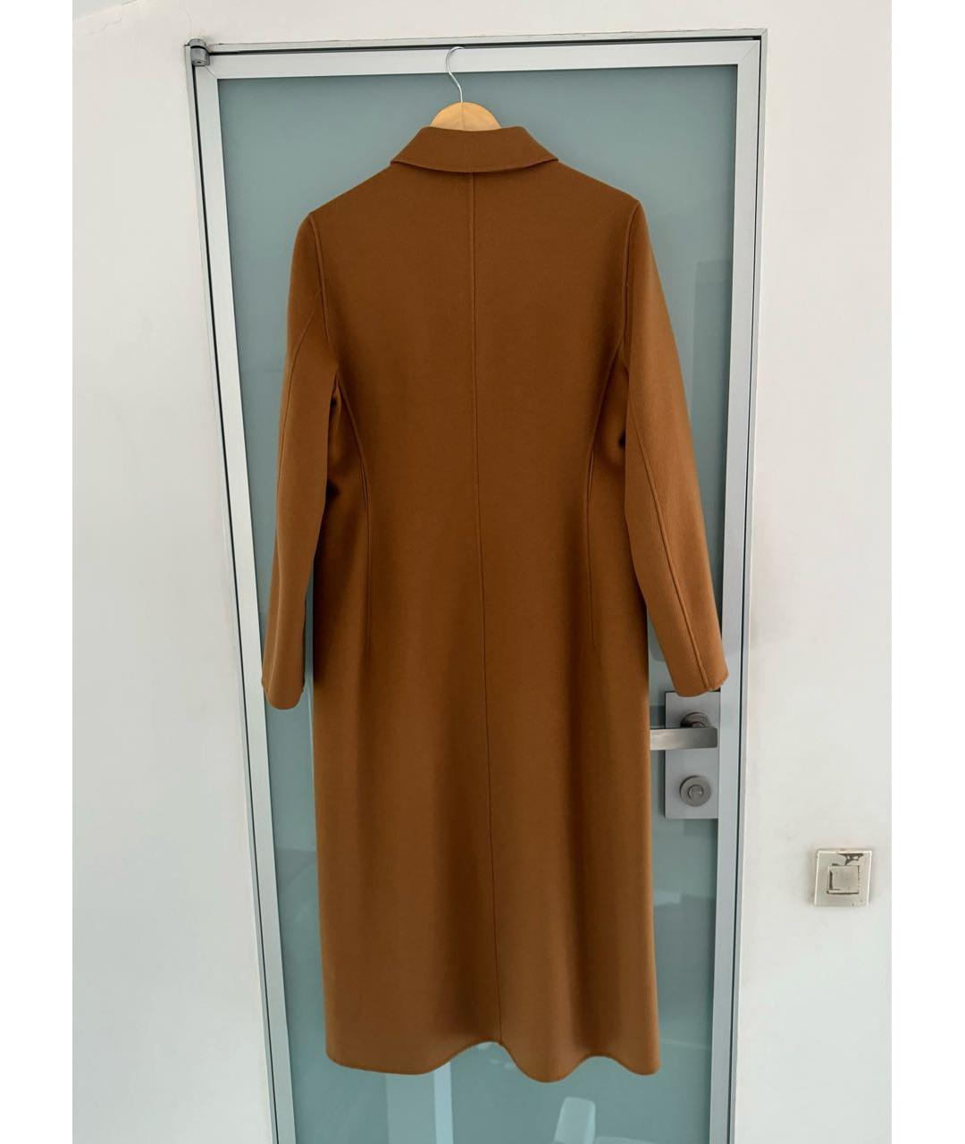 'S MAX MARA Коричневое шерстяное пальто, фото 2