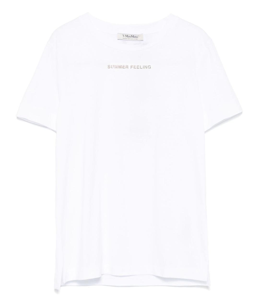 'S MAX MARA Белая футболка, фото 1