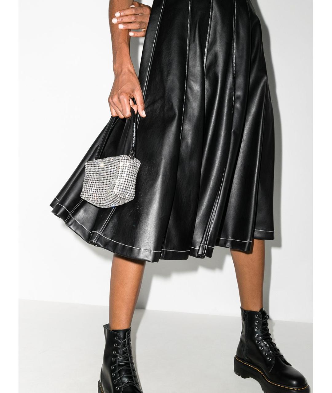 ALEXANDER WANG Черная синтетическая сумка с короткими ручками, фото 4