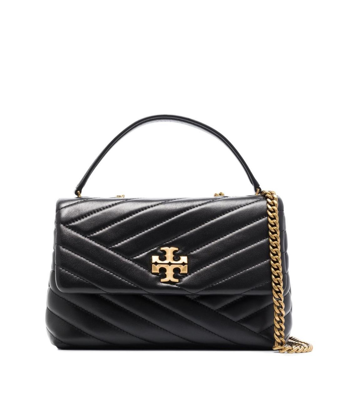 TORY BURCH Черная кожаная сумка через плечо, фото 1