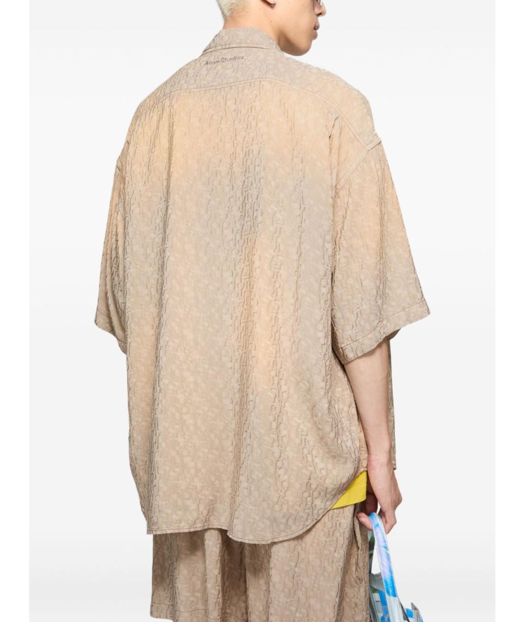 ACNE STUDIOS Бежевая кэжуал рубашка, фото 5
