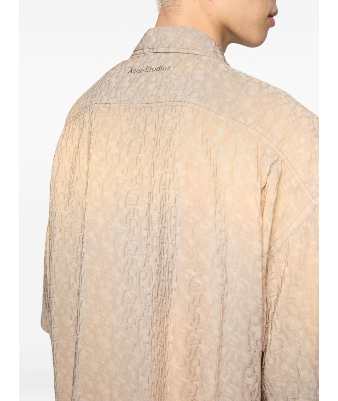 ACNE STUDIOS Бежевая кэжуал рубашка, фото 4