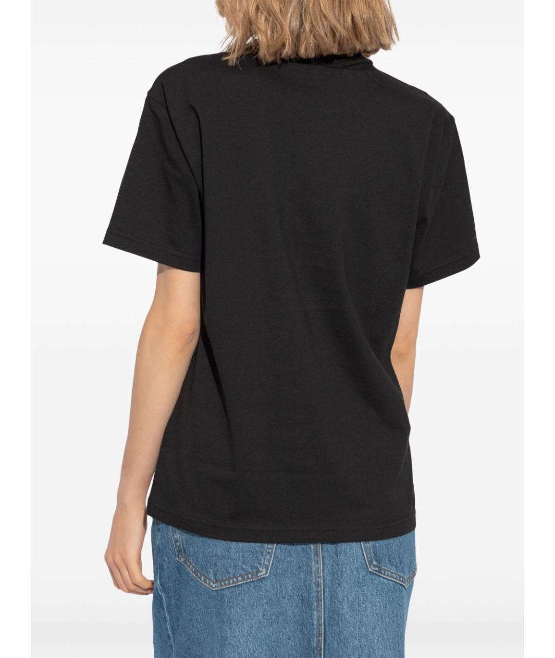 ALEXANDER WANG Черная хлопковая футболка, фото 2