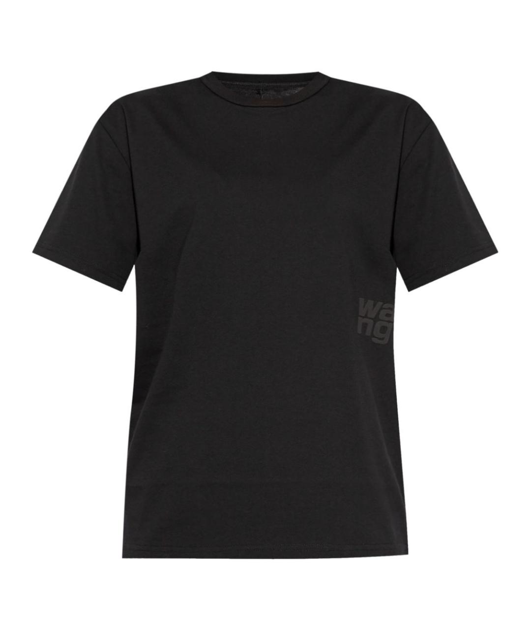 ALEXANDER WANG Черная хлопковая футболка, фото 1