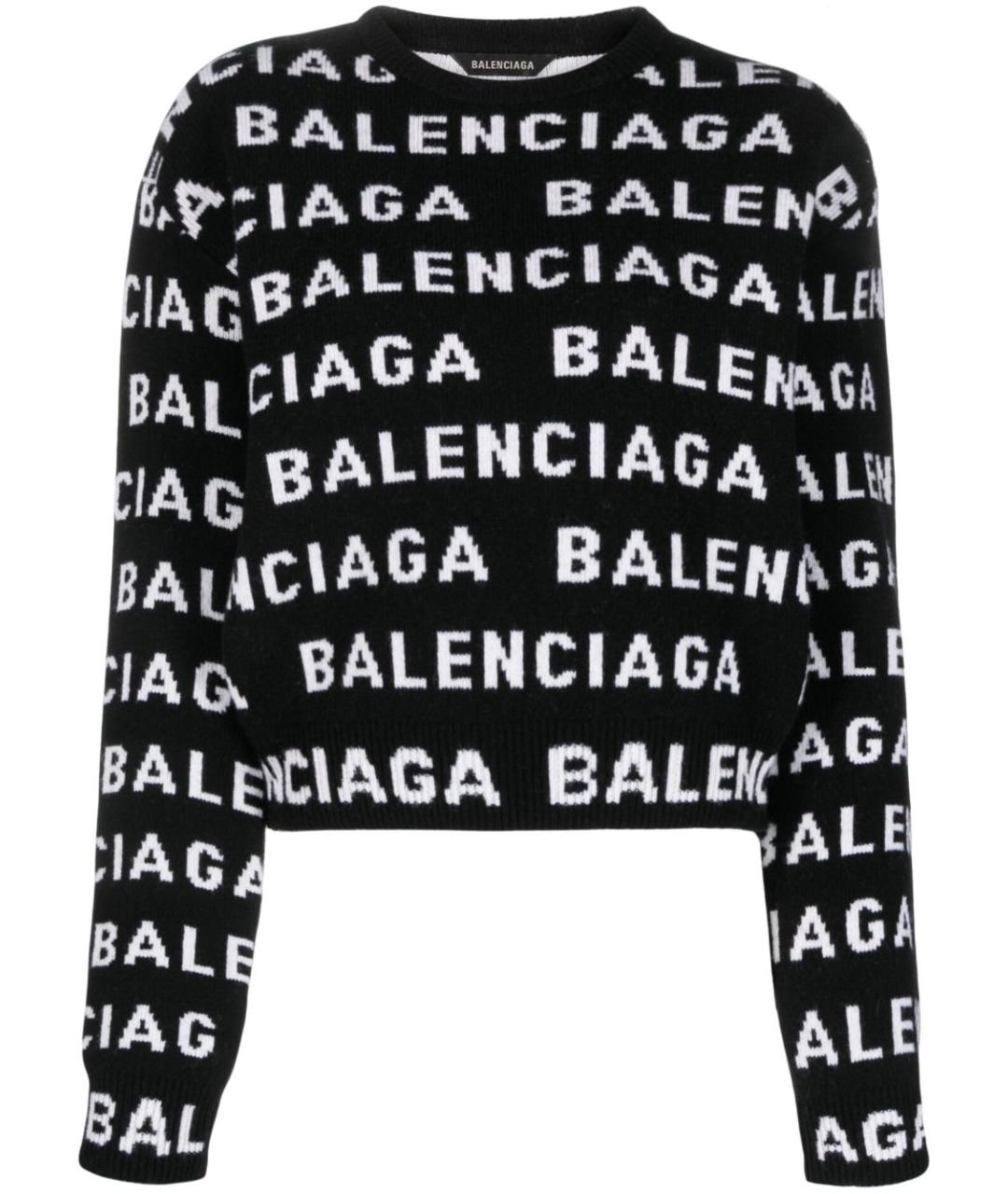 BALENCIAGA Черный джемпер / свитер, фото 1
