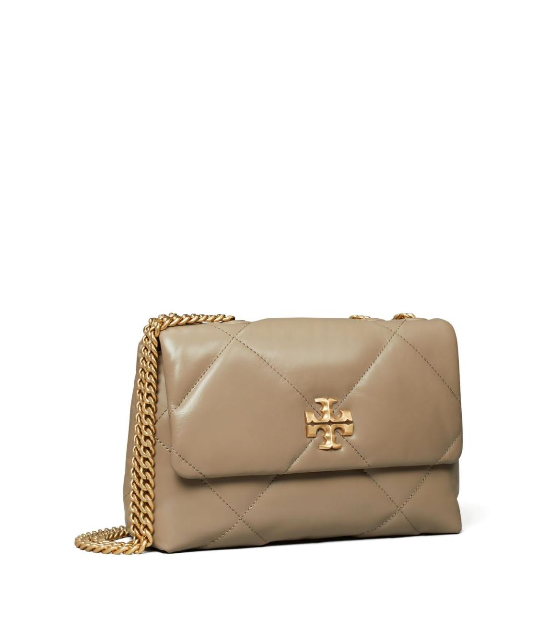 TORY BURCH Коричневая синтетическая сумка через плечо, фото 5