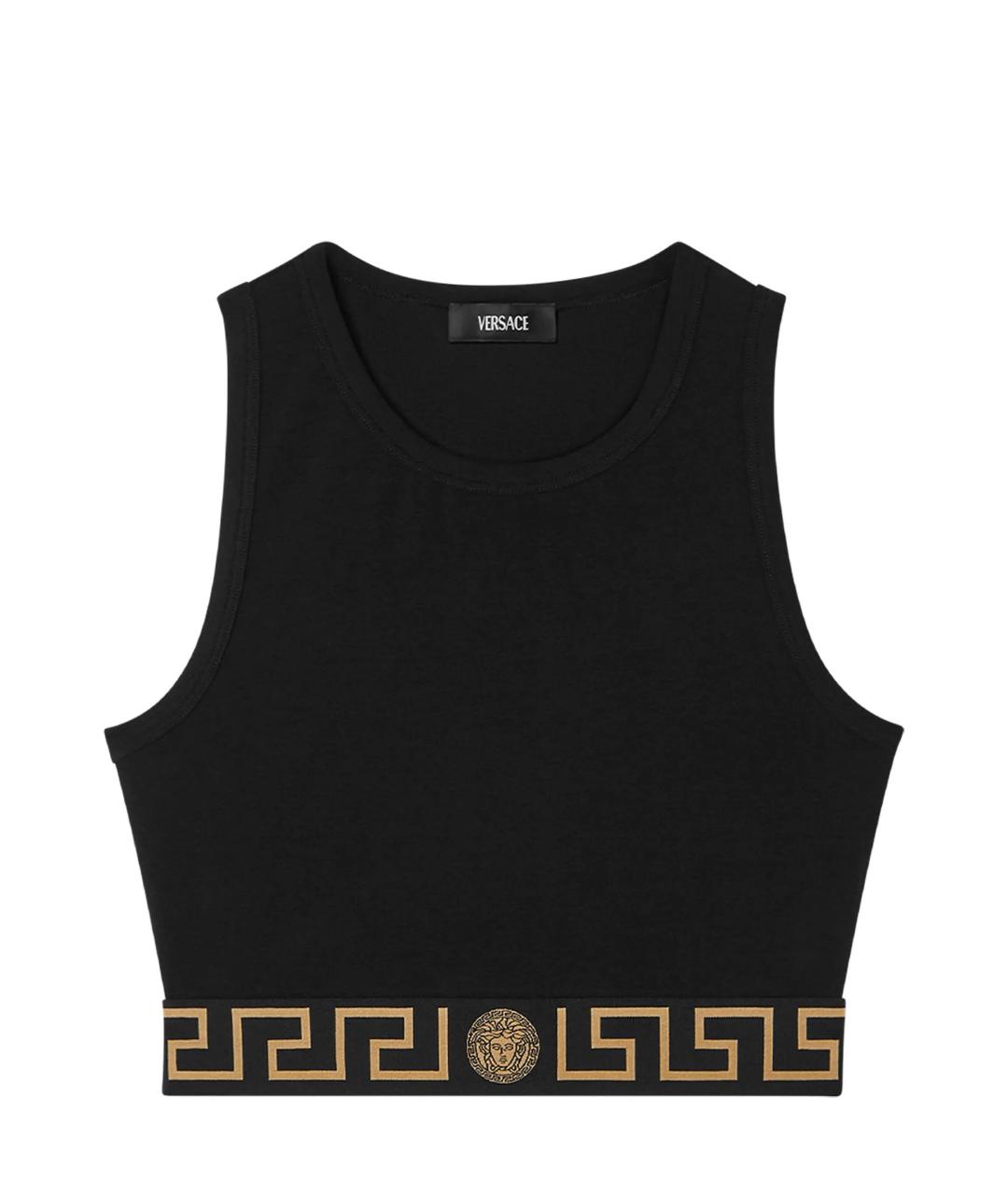 VERSACE Черная майка, фото 1