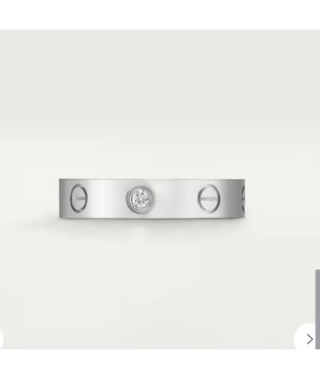 CARTIER Серебряное кольцо из белого золота, фото 4