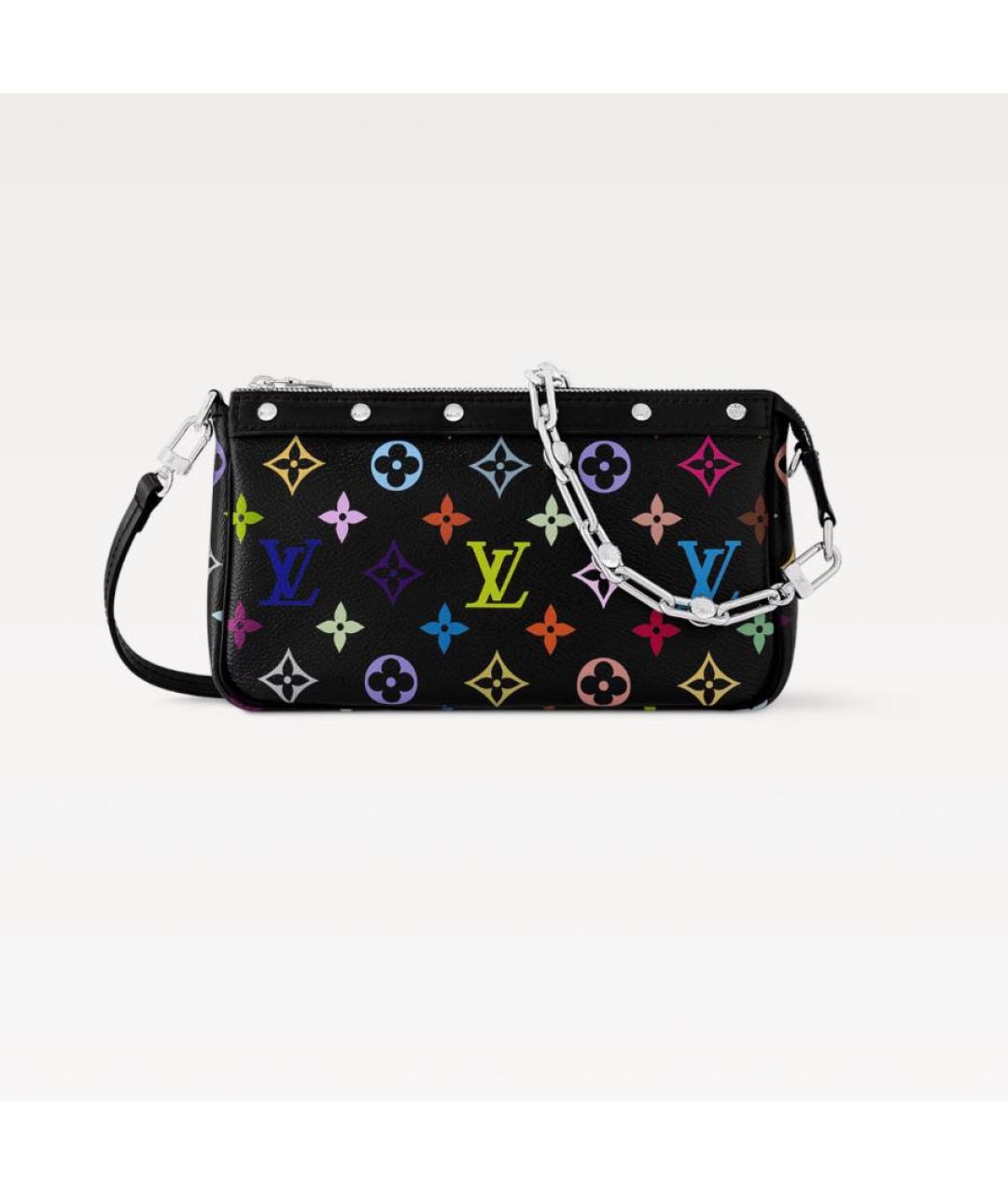 LOUIS VUITTON Черная сумка с короткими ручками, фото 9