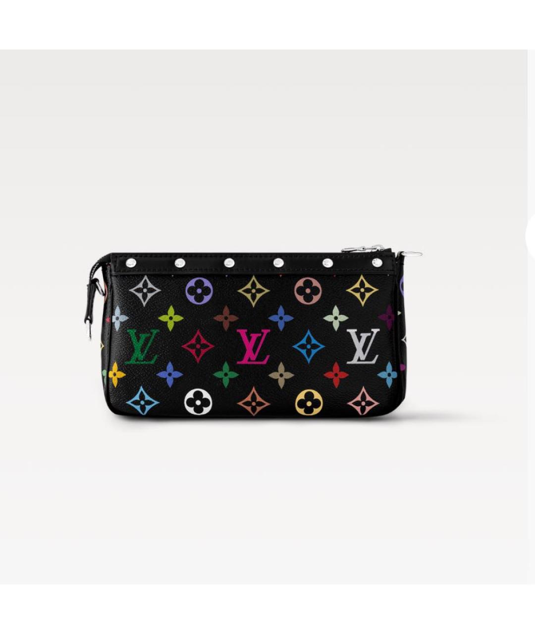 LOUIS VUITTON Черная сумка с короткими ручками, фото 3